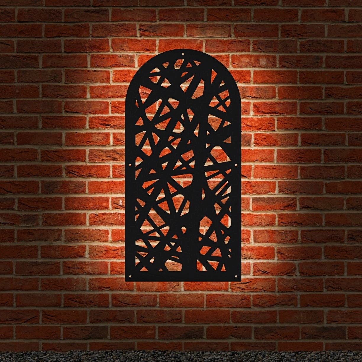 Garden Screen - Modern Design - Arched - Backlit