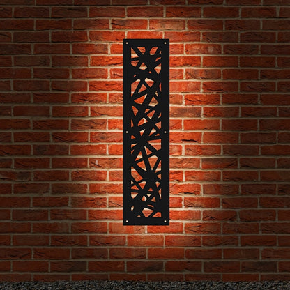 Garden Screen - Modern Design - Rectangular Half - Backlit