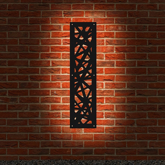 Garden Screen - Modern Design - Rectangular Half - Backlit