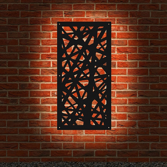 Garden Screen - Modern Design - Rectangular - Backlit