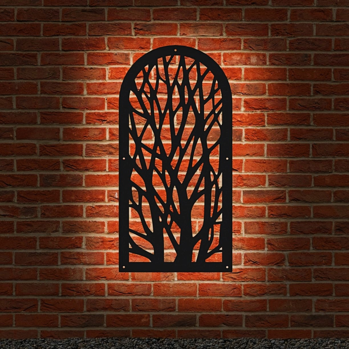 Garden Screen - Woods Design - Arched - Backlit