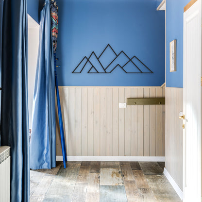 Geometric Mountains Metal Wall Art