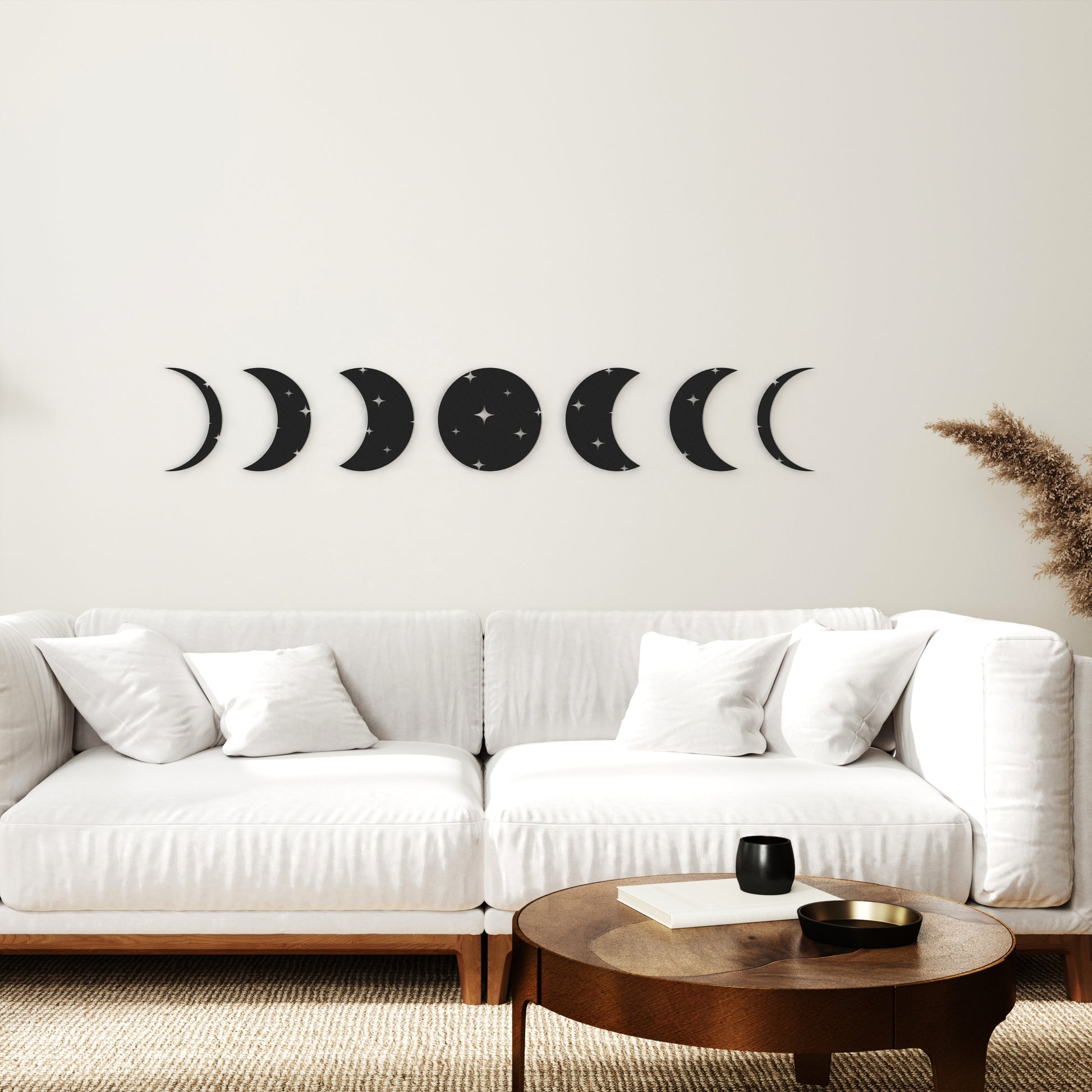 seven-moonphases-black-metal-wall-art-on-wall-in-living-room