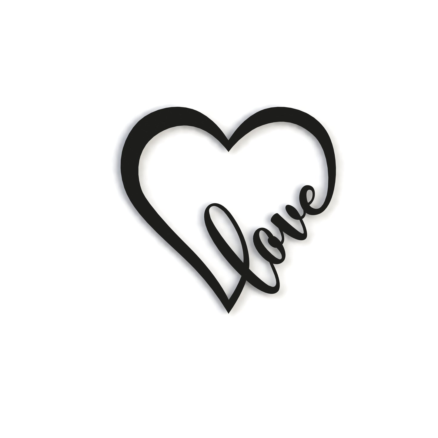 black-love-heart-metal-wall-art-on-a-white-background